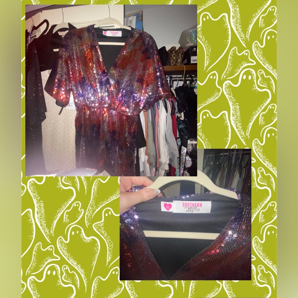 BRAND NEW ALL SEQUIN TOP